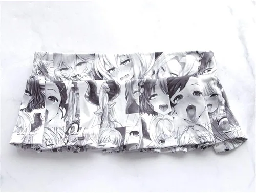 Vista 3 de Lichma - Falda plisada para mujer, sexy, para colegiales, japonesa, con estampado anime, ropa de dormir