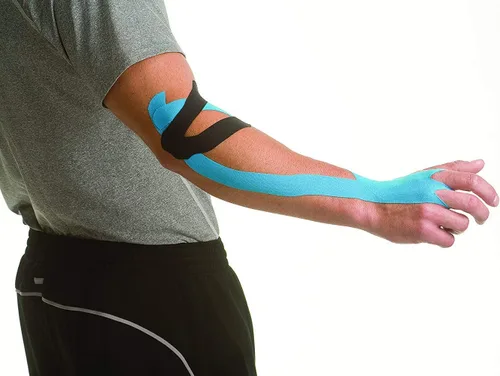Vista 8 de MUELLER Cinta terapéutica de kinesiología de medicina deportiva, cinta atlética de calidad, sin látex, 20 tiras en I precortadas, 2 x 9.75 pulgadas