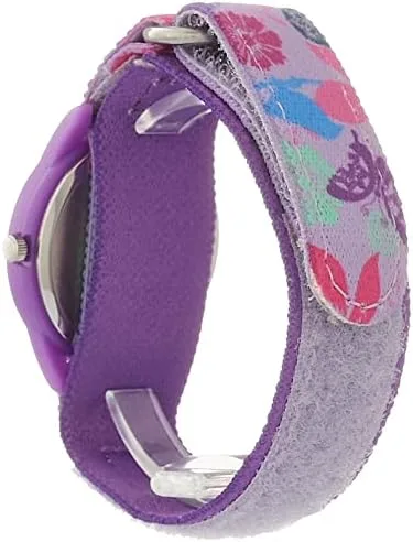 Vista 5 de Disney Reloj analógico de cuarzo para niños, Morado, Reloj de cuarzo