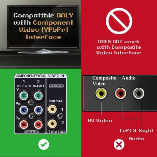Vista 4 de TNP PS2 Component Cable Premium YPbPr Component Video Cable RCA AV for PlayStation 23 (PS2PS3)