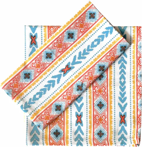 Vista 68 de Fingercraft - Juego de 12 servilletas de tela de mezcla de algodón y lino, con estampado, perfecta para fiestas, cenas, bodas, cócteles y Navidad