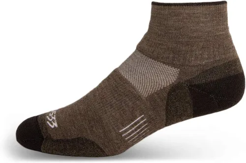 Vista 8 de USA Made - Ankle Socks - Trail Running Socks - Merino Wool - Mountain Heritage S53 Ligero Negro