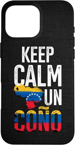 Vista 19 de Funda para iPhone 17 con diseño de bandera de Venezuela Pride Venezuela Girl Boy Flag Keep Calm Un Cono