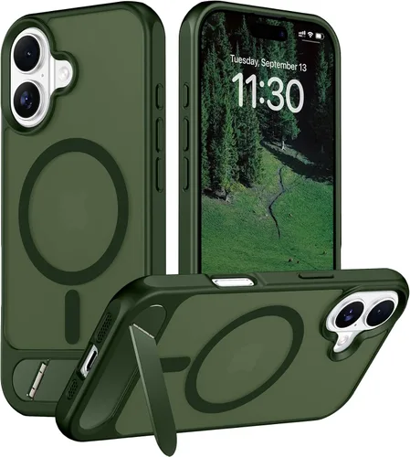 Vista 90 de Funda para iPhone 11 con compatibilidad magnética, [Soporte invisible incorporado][Compatible con MagSafe]
