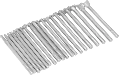 Vista 5 de 20Pcs Leather Stamping Tools Set, DIY Leather Stamp Punch Tools with 20 Patterns, High Hardness Anti Rust Alloy Steel for Saddle Making, Leather