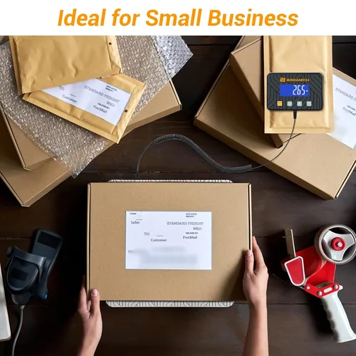 Vista 15 de Básculas Postales para Envío de Paquetes 440lb Báscula de Correo Digital Heavy Duty Alta Precisión 0.35oz Báscula de Franqueo con Pantalla Separada