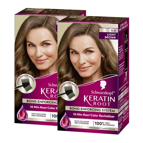 Vista 11 de Schwarzkopf® Keratin Root 1.0 Black Permanent Root Hair Dye Negro
