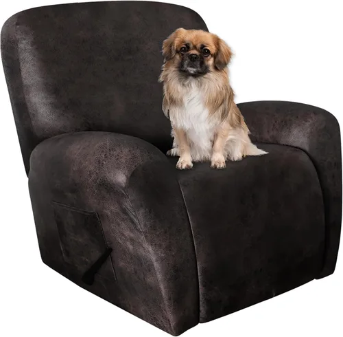 Vista 74 de ANARACHON Fundas para Sillas Reclinables Tipo Cuero, 4 Piezas Funda para Sillón Reclinable Lazy Boy, Protector de Muebles - Funda Suave Lavable