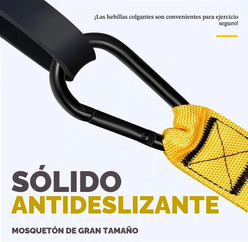 Vista 5 de Bandas de resistencia, banda de resistencia resistente con anclaje de puerta, asas, bandas de ejercicio para entrenar hombres y mujeres, ideal