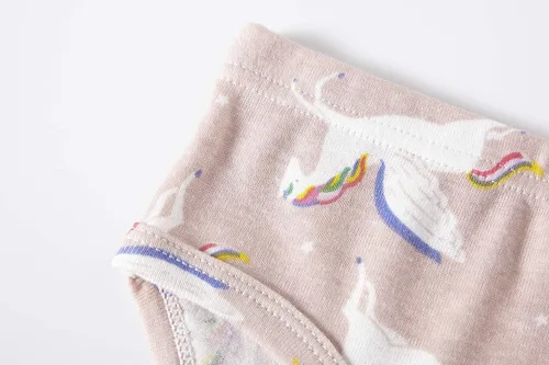 Vista 5 de Winging Day Girls' Pure Cotton Panties Soft Underwear