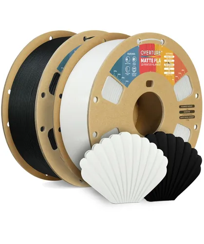 Vista 31 de OVERTURE - Filamento de fibra de carbono PLA para impresora 3D de 1.75 mm, carrete de cartón PLA de 2.2 libras, precisión dimensional +/- 0.02 mm