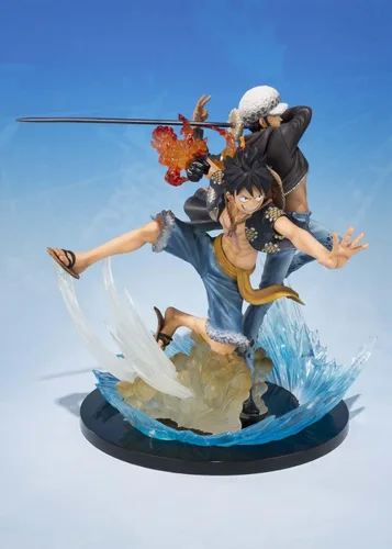Vista 3 de TAMASHII NATIONS Bandai Monkey D Luffy & Trafalgar Law 5th Anniversary Edition - Figura de acción de una pieza