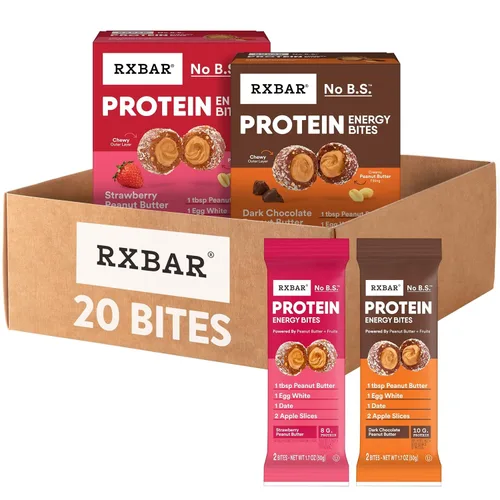 Vista 13 de RXBAR Bocaditos energéticos proteicos, aperitivos energéticos sin gluten, aperitivos de proteínas, mantequilla de maní de chocolate negro