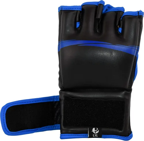 Vista 2 de PFG Elite MMA Guantes - Cuero artificial de alto grado - MMA Boxeo Muay Thai Entrenamiento & Lucha