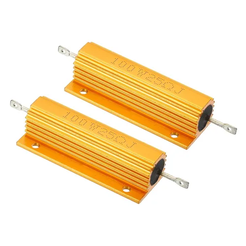 Vista 19 de PATIKIL 100 W 0,01 Ohm Resistencia con carcasa de aluminio, 2 paquetes de resistencias con carcasa de aluminio, resistencias bobinadas en caja