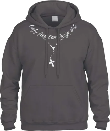 Vista 6 de Cybertela Sudadera con capucha con capucha Only God Can Judge Me Negro