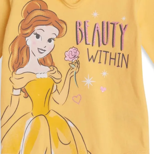 Vista 6 de Disney Princess Ariel Cenicienta Princesa Belle - Body de peluche para niñas recién nacidas a bebés