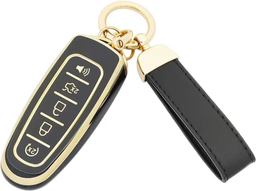 Vista 3 de Funda para llavero de TPU para Ford Explorer Edge Flex Taurus Expedition Focus Lincoln MKS MKT MKX Navigator Key Fob