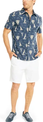 Vista 2 de Nautica Camisa Harbor estampada para hombre