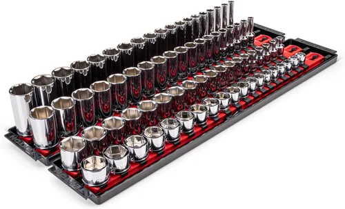 Vista 14 de TEKTON 3/8 Inch Drive 6-Point Socket Set, 38-Piece SHD91211 Poco profundo.