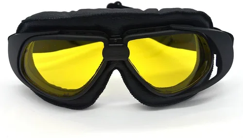 Vista 12 de Gafas vintage retro estilo piloto motocicleta Cruiser Scooter