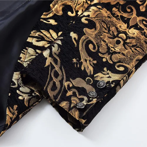 Vista 6 de Chaqueta steampunk vintage para hombre, disfraz gótico victoriano