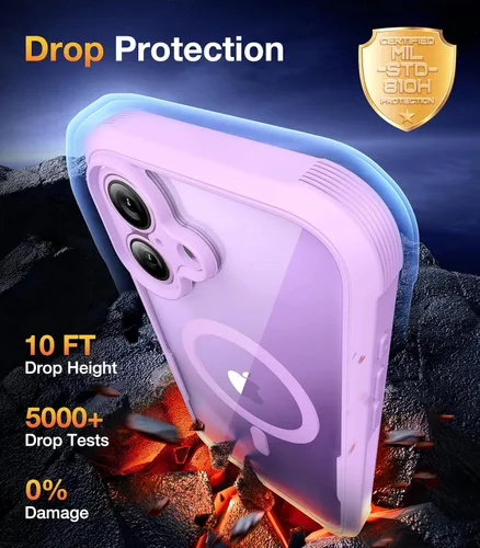 Vista 312 de DIACLARA - Funda transparente compatible con iPhone XR 6.1 pulgadas 2018