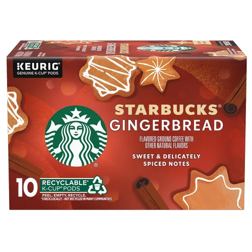 Vista 17 de Cápsulas de café K-Cup de Starbucks, café con sabor caliente o helado, caramelo, 10 cápsulas Keurig Cápsulas K-Cup 100% Arabica para cafeteras
