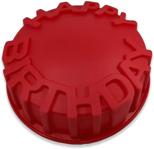 Vista 2 de FantasyDay Molde de silicona para pasteles de 8 pulgadas para postres, galletas, donas, pan, pan, pan, magdalenas, brownie, pan de maíz, pastel