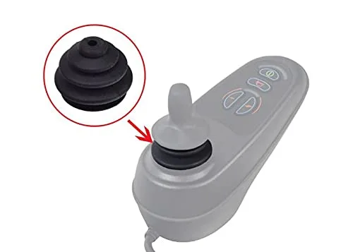 Vista 7 de AlveyTech Joystick Rubber Boot fits PG Drives Controller VSI VR2 GC Remote Plus and Q-Logic - For Electric Power Chair Wheelchair Gaiter Skirt