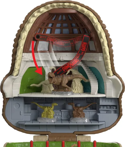 Vista 4 de Mattel Jurassic World Micro Adventure Playset Tyrannosaurus Rex Head