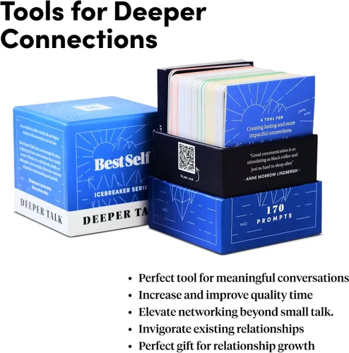 Vista 6 de BestSelf Deeper Talk Date Deck Bundle - Tarjetas de conversación de fecha y rompehielos