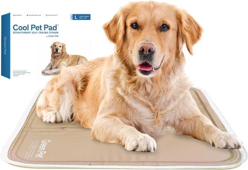 Vista 25 de The Green Pet Shop Cool Pet Pad – Extra pequeña, azul – Auto-refrigerante, alfombrilla activada por presión para perros y gatos de 0 a 8 libras