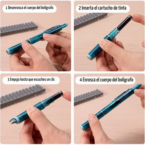 Vista 2 de WRITECH W-1784 Cartucho de tinta azul: 16ct para pluma estilográfica
