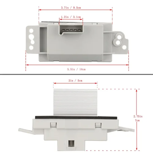 Vista 7 de 1581773 Kit de resistencia del motor del ventilador de HVAC con arnés para control automático de CA Compatible con Chevy Chevrolet Tahoe Silverado
