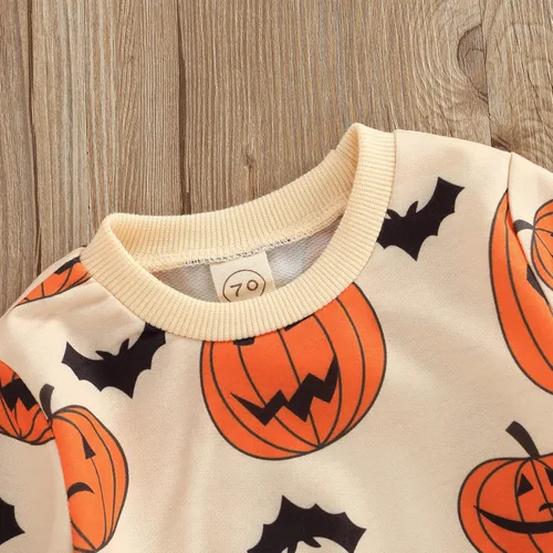Vista 2 de Sudadera para bebé niño pequeño, manga larga, cuello redondo, suéter sin botones, ropa para otoño e invierno