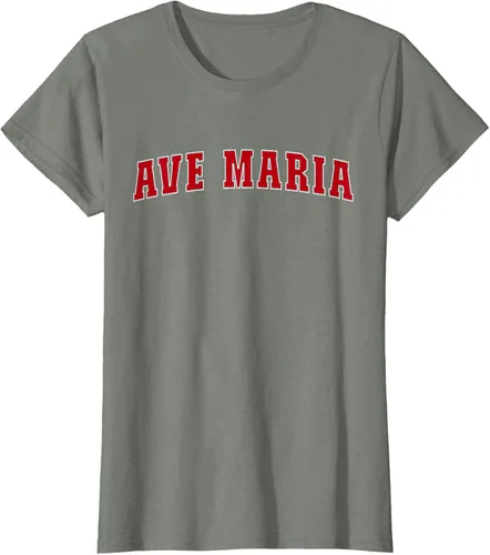 Vista 14 de Ave Maria FL Florida - Camiseta, Negro