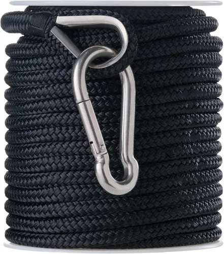 Vista 21 de RainierSupplyCo Cuerda de anclaje para barco - Línea de anclaje de cuerda marina trenzada doble - 100/150 / 200/300 pies de línea de navegación