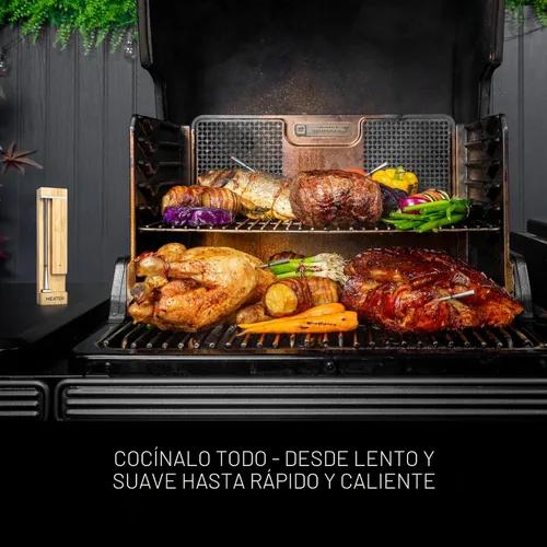 Vista 5 de MEATER Pro: Termómetro inteligente inalámbrico Bluetooth para carne digital Resistencia al calor de 1000°F Largo alcance Precisión certificada