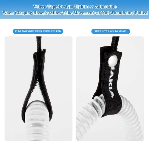 Vista 6 de Jakia Soporte para manguera CPAP, gancho organizador y soporte para minimizar el enredo de la manguera y las fugas de aire con ángulos ajustables