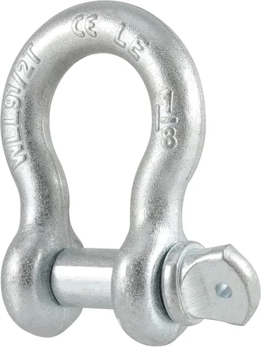 Vista 4 de JOIKIT Límite de carga de grillete de anillo en D de 1-1/8 pulgadas, 9.5 toneladas/20944 libras, grillete de arco resistente para ancla, remolque