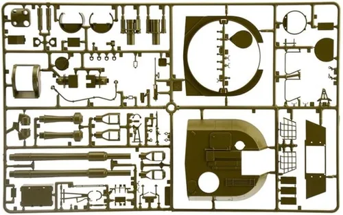 Vista 12 de Italeri -6589 M109 A2/A3/G, Escala 1:35, Kit de Modelo, Modelo de Plástico para Ensamblar, Modelado, Verde, IT6589