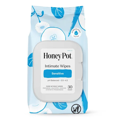 Vista 17 de The Honey Pot Company - Toallitas femeninas - Envueltas individualmente - Toallitas diarias con equilibrio de pH, sin fragancia y sin sulfato