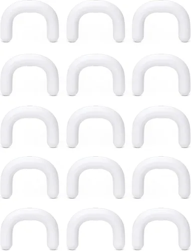 Vista 24 de Cisyozi 16G 14G 12G 10G 8G 6G 4G 2G Kit de Estiramiento de Retenedor de Tabique de Plástico Hipoalergénico Anillos de Tabique en Forma de U Pincher
