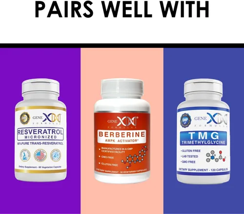 Vista 7 de Genex Formulas NAD+ 250mg porción 60 cápsulas de nicotinamida adenina dinucleótido (NAD+ real no es un precursor) (1)
