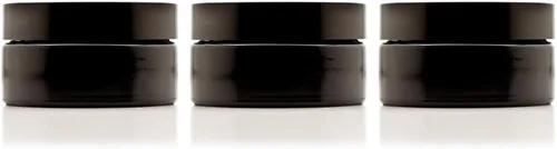 Vista 18 de Infinity Jars Tarro con tapa de rosca de 3.4 fl oz (3.3 fl oz), color negro, ultravioleta, recargable, estilo cosmético, botella de viaje, tarro