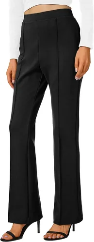 Vista 53 de Urban CoCo Pantalones de trabajo elásticos con corte de bota, pantalones de yoga pequeños para oficina casual