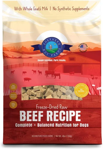 Vista 11 de Shepherd Boy Farms Alimento crudo liofilizado para perros, receta de cocodrilo, totalmente natural, sin sintéticos, fabricado en Estados Unidos