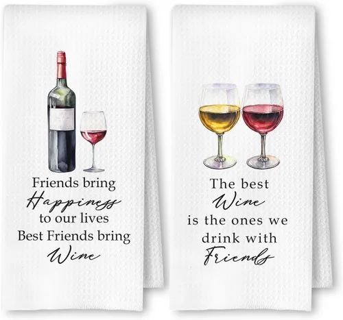 Vista 12 de Friend and Beer Toallas de Cocina, Regalos para Amantes de la Cerveza Paños de Platos y Té para Bar Cocina Carrito Bar Decoración, Regalos