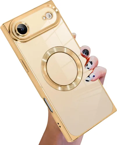 Vista 78 de KANGHAR Funda diseñada para iPhone 12 Pro Magnética Transparente con Protector de Lente de Cámara [Compatible con MagSafe] Diseño de Placado